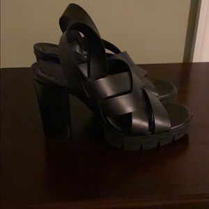 Black Block Heels